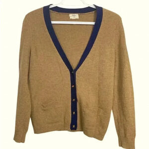 J. Crew “Wallace”  100% Merino Wool Cardigan Sweater w Pockets Size Medium